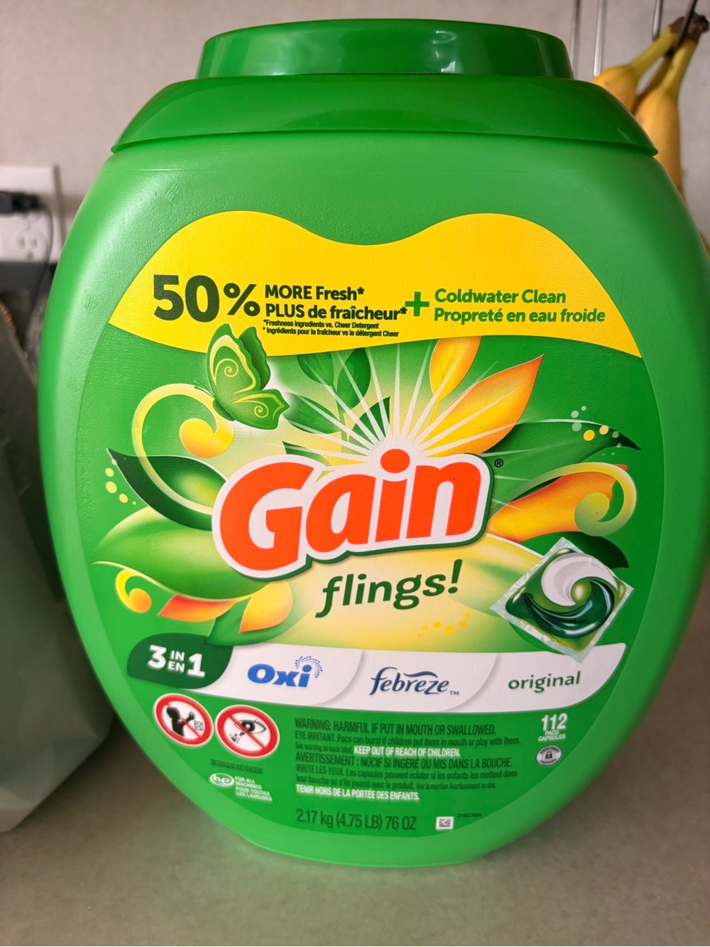 Flings! Original Laundry Detergent Pacs - Green